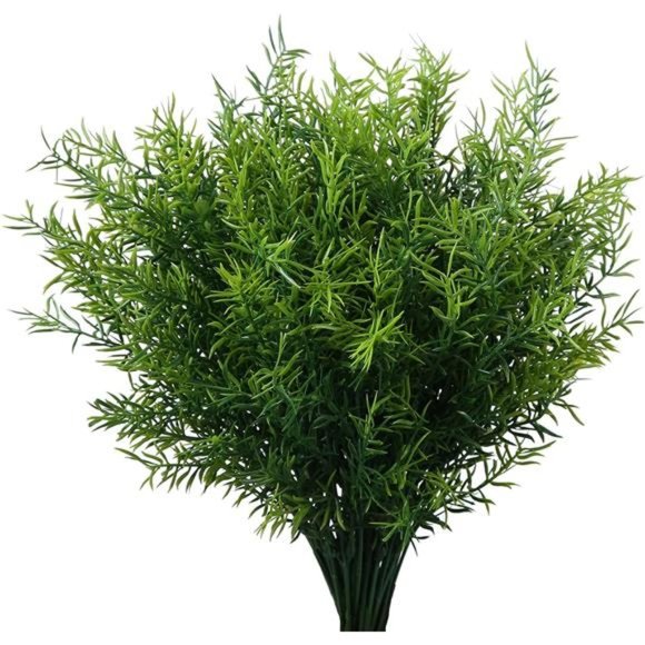 Artificial Plants Flowers Grass Shrubs 8Pack No Fade FauxPlastic Flowers Outdoor - Picture 1 of 7